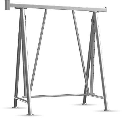 Schake Cavalletto Pieghevole regolabile [capacità di carico 1,5t | Galvanizzato] Cavalletti da Lavoro - Cavalletto pieghevole - Cavalletto regolabile in Altezza - Cavalletto regolabile