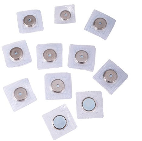 Gazechimp 10 Paar Unsichtbare Magnetknopf Magnetische Snap Geldbörse Befestigung 19mm 15mm zum Nähen, Basteln Kleidung, Tasche, Sammelalben - 15mm