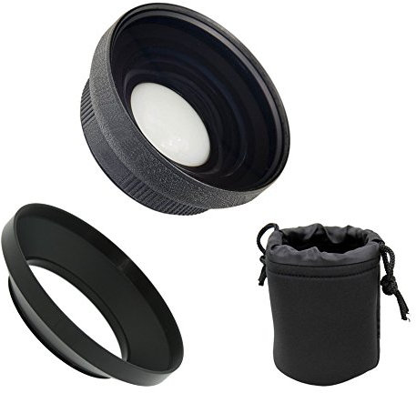 Digital Nc Obiettivo grandangolare ad Alta Definizione Sony Cybershot DSC-HX200V 0,5X + Adattatore per Obiettivo + Panno per la Pulizia in Microfibra NWV Direct