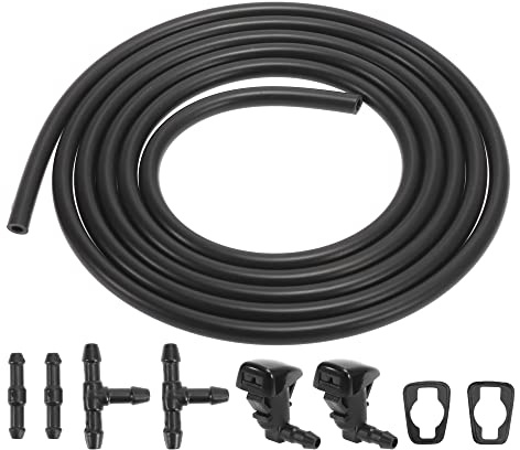 X AUTOHAUX 7uds Coche Delantero Parabrisas Lavado Boquillas 2 Metros Manguera 8E5Z17603A