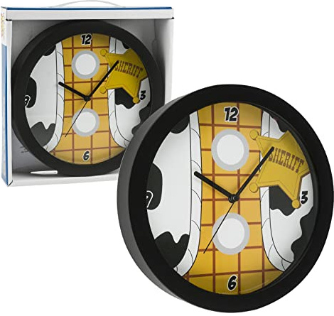 Disney Horloge murale Toy Story Woody pour bureau, maison, décoration murale 24 cm