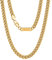 VEXXS 3/4/6mm Herren Panzerkette, 18K Gold beschichtet Cuban Halskette, Miami Kubanische Gliederkette Herren Kette Hip Hop Nickelfrei für Männer Damen