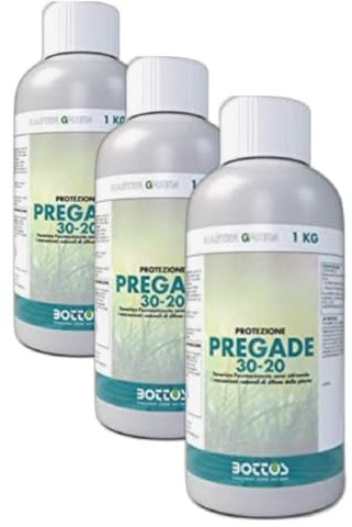 Bottos PREGADE, Concime Fertilizzante Liquido, Attiva Autodifesa da malattie fungine,Ideale per Giardini e Campi Sportivi, Sistema di Protezione Ecologico, Dosaggio 15/20 gr per 100 mq, 1Kg (3)