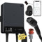 dé Typ 2 Wallbox 11kW mit APP und RFID, 6-16A 3-Phasen EV-Ladegerät 400V mit 15m Ladekabel und Kabelhalter für BEV/PHEV, RCD Typ-B & IP54-Schutz, effiziente Ladestation für Zuhause, schwarz
