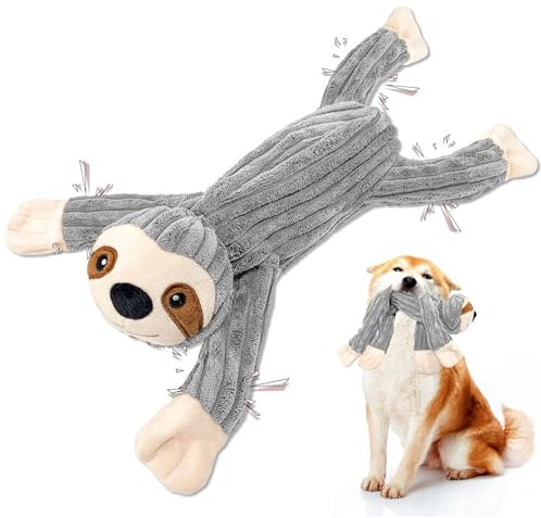 Hundespielzeug, Intelligenz Welpenspielzeug Interaktives Plüsch Kuscheltier Hunde Spielzeug für Welpen Kleine Mittlere Große Hunde Kuscheltier mit Seil