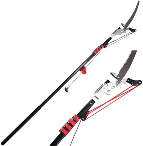 Pole Pruning Saw, Telescopic Tree Pruner, Height Extendable Pruning Saw Gardening Landscaping Branch(7.2m)