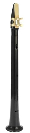 Fesjoy Pocket Sax Mini Sassofono Portatile Strumento a Fiato con Chiave C per Musica , Creazione Musicale Gioiosa, Sassofono Leggero e Portatile, Colore Nero