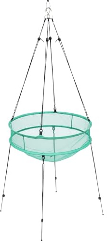 Aro de semillas de pájaro, ligero, fuerte, plegable, alimentador de abejas resistente al viento, accesorio de alimentador, aro plegable de metal para jardín al aire libre y vida silvestre, césped