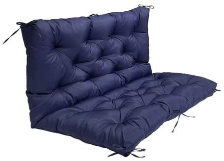 Wooden 3-Seater Hollywood Swing with Backrest & Cushions - Perfect Outdoor Patio Furniture for Garden Relaxation & Veranda Enjoyment