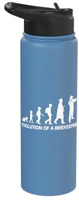 Kid to Beekeeper Evolution Apiarist Honeybee Stainless Steel Insulated Water Bottle
