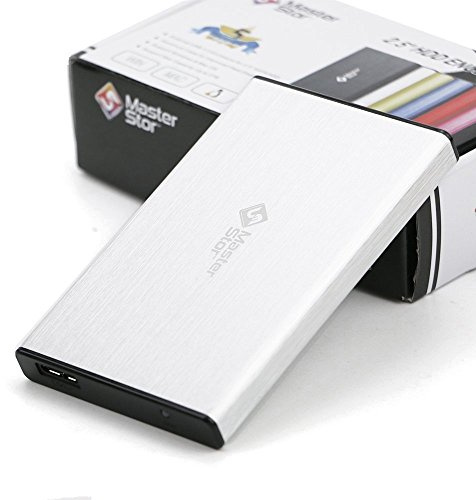 MasterStor 1 Anni di Garanzia-unità Disco Rigido Esterno USB 3.0 Super-Veloce 2,5 Pollici SATA Laptop Hard Disk Disco Rigido Portatile Silver (80 GB, 120 GB, 160 GB, 320 GB, 500 GB, 1 TB) (80GB)