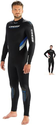 Cressi Castoro Man Monopiece Wetsuit - Traje de Buceo para Hombre, Disponible en Neopreno de 5 ó 7 mm