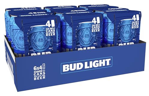 Bud Light Lager Beer, 24 x 568ml
