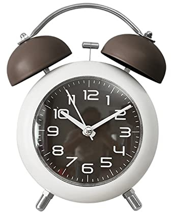 sveglia da comodino Sveglia a doppia campana, piccola sveglia digitale silenziosa da comodino contemporanea, retroilluminazione, sveglia vecchio stile a batteria for camere da letto Sveglia bambini (