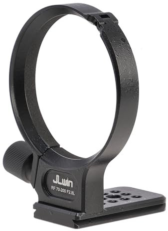 Hersmay 82 mm Metall Stativschelle Tripod Mount Ring für Canon RF 70-200mm F2.8L is USM Telezoom Objektiv mit 1/4 & 3/8 Schrauben Schnellwechselplatte für Acra Swiss Stativ
