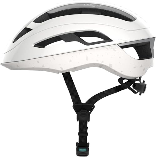 CRNK Angler Fahrradhelm – Ultraleichter Rennrad & E-Bike Helm für Damen & Herren – Aerodynamisch, Stoßabsorbierend & Belüftet – Mit Magnetverschluss & Memory-Foam-Polster – Weiß matt – L