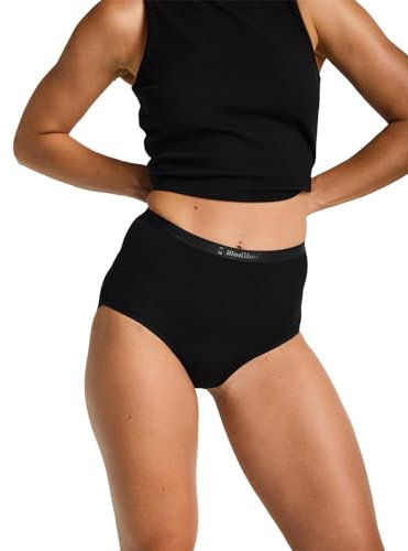 Modibodi Period Pants for Women - Classic Full Brief Super Absorbency 50ml Leakproof Knickers - Black 24/5XL
