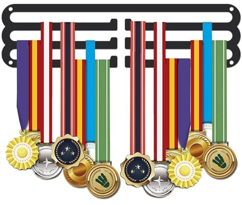SUPERDANT Sportmedaljhängare uppgradering halkfri medaljhållare springa maraton medaljer visa väggmonterad prishylla gåva för löpare man kvinna idrottare barn