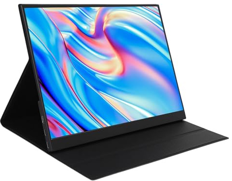 PC Display 14 Tum Portable Pekskärm 2160x1440P 2K IPS Pekskärm Dual USB C HD Multimedia Interface Computer Gaming Display med Högtalare för Telefon PC