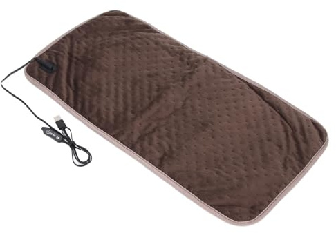 Haofy USB Electric Heating Tafr USB Couvre-Chauffage Mat de Réchauffement Grand 11,8x23,6 Pouces avec 3 Niveaux de Chaleur Cordon de 5 Pieds pour la Récupération de l'entraînement du Bureau à