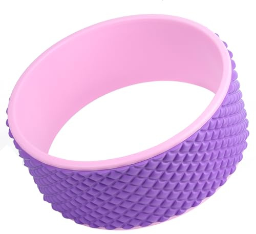 Haofy Yoga Wheel EVA and PP Yoga Roller Massage 30 X 12cm Back Stretch Ring with 3D Floating Point Surface for Pilates Balance Training Home Gym Women and Men