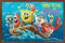 Trends International Wandposter The SpongeBob Movie: Sponge On The Run, gerahmt, 37,4 x 56,8 cm, Mahagoni