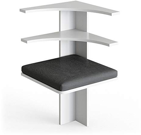 Vicco Dining room corner bench Roman, White, 43.5 x 43.5 cm | suitable for space-saving corner solutions in dining areas
