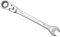 Ratchet Spanner,Steel Ratcheting Combination Wrench, Polished Chrome Finish DIY Hand Tools Ratchet Spanner Set (17mm)