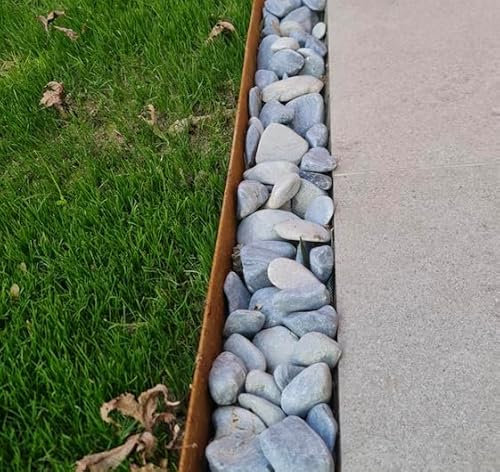 Bordura acciaio CORTEN per aiuole-confezione 10 mt. - h. 10, 16, 20, 25 cm.- sp. 1-2 mm. (Altezza 20, Spessore 1)