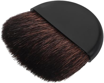 Healvian Brocha Maquillaje Compacta de Nylon para Rubor y Contorno Pincel Pequeño Portátil para Polvo y Colorete Herramienta Multifuncional para Mujeres Viaje