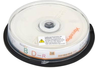 XtremPro Bd-R 6 X 25GB 135min Blu-Ray 10 Pack Blank Discs in Spindle - 11049