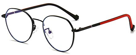Fantiace Blue Light Blocking Glasses Kids Eyeglasses Frame Small Round Clear Lens Glasses Circle Metal Frame Eyewear (C4)