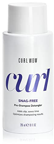 COLOR WOW Curl Wow Snag-Free Pre-Shampoo Detangler, Lockenpflege gegen Haarbruch und Frizz, 295 ml