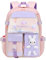 Myyunhx Rucksack für Mädchen - Treibsand Kühlschranktür Kawaii Schultasche für Schulkinder und Jugendliche (Rosa)