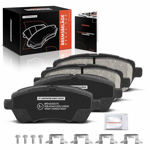 Frankberg Brake Kit Disc Pad Compatible with S.i.r.i.o.n M3 1.0L-1.5L 2005-2023 Fiesta VI CB1 CCN 1.0L-1.6L 2008-2017 Swift IV FZ NZ 1.2L 1.6L 2010-2023 Replace# 04465B1190