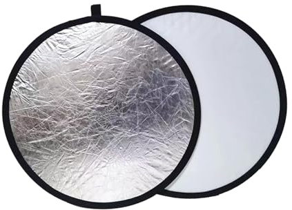 Ronyme Reflector de luz 2 en 1, Tablero difusor de luz, Reflector de fotografía Plegable para fotografía de Alimentos, iluminación de fotografía, Naturaleza, 110CM