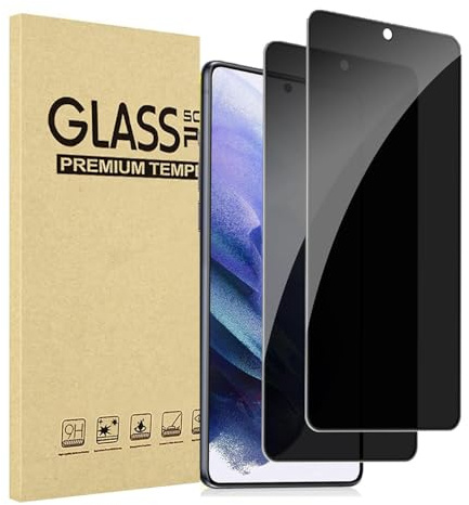 JMDZDL Skyddsfilm för Samsung Galaxy S21 5G insynsskydd, [2 stycken] integritetsskyddande glasfilm för Samsung S21 integritet, skärmskydd 9H antispy härdat glas anti-spy insynsskydd