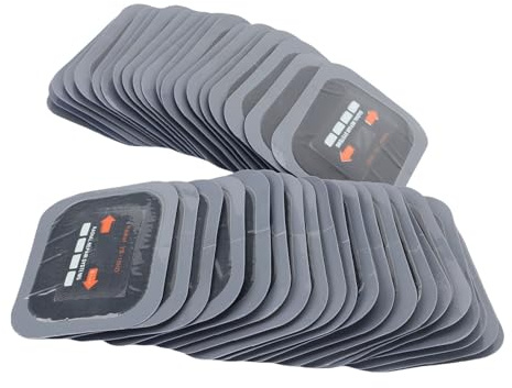 Yechiry 40st Radiella Däckreparationslappar, 65x80mm Universellt Högre Tryck Resistive Gummidäck Patchs Kit för Punkteringsbil, Motorcykel, Lastbil, Buss, Traktorfordon