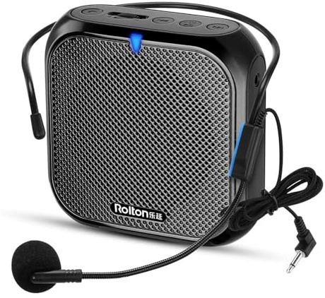 Lafeier Amplificateur de voix portable, amplificateur avec microphone et haut-parleur, système de sonorisation personnel pour amplification