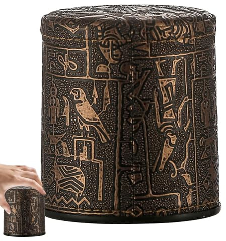 Generisk tärningsblandare tillverkad av PU-material – 8,5 cm bärbar kub stapelkopp, tärnings-shaker RPG-spel | Lätt leknattkopp för barer, fester, klubb och behaglig känsla