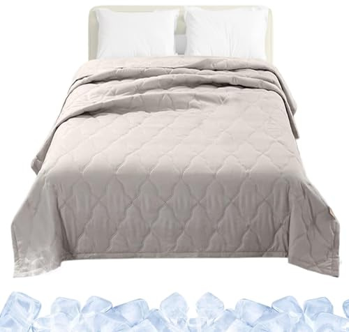 Coperta rinfrescante per dormienti confortevoli | Trapunta Estiva | Coperta da matrimoniale rinfrescante morbida e confortevole per adulti con sudorazione notturna e comfort estivo