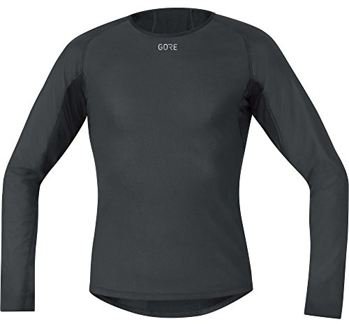 GOREWEAR M WINDSTOPPER® Base Layer Thermo Maglia manica lunga Uomo, Black, XL