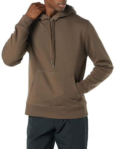 Amazon Essentials Men's Pullover Sweatshirt Hoodie, Big & Tall Options Available, Medium Brown, X-Large