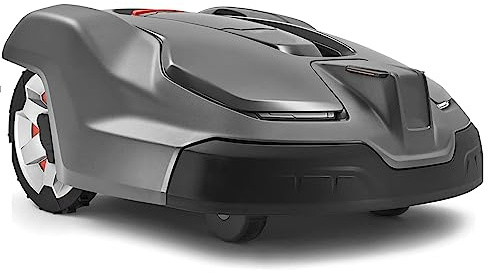 LBMED Robot Lawn Mower, App Automatic Lawn Mower with Cutting Height 0.8-2.4in and Area 1430sq Ft, Preset Boundary Lines and Automatic Obstacle Avoidance, 145min Working Time, for Home Farm
