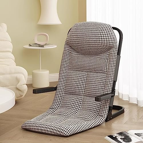 Floor Gaming Rocking Chair with High Cotton Filling and Rebound Headrest 5 Gears Adjustable for Ultimate Comfort