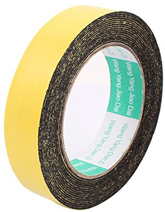 uxcell 25mm x 1mm Single Sided Self Adhesive Shockproof Sponge Foam Tape 5M Length