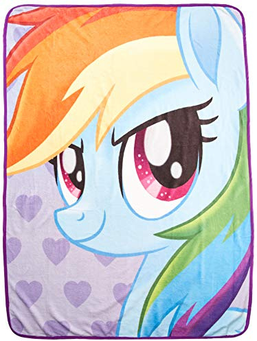 Northwest My Little Pony Micro Raschel Throw Blanket, 46 x 60, Rainbow Selfies