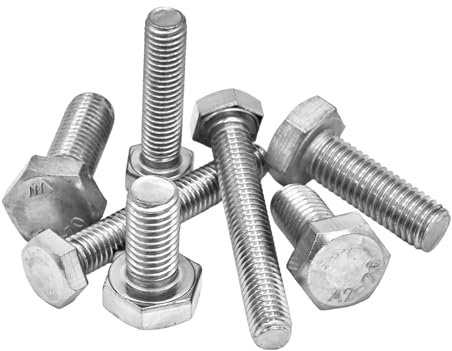 Sechskantschrauben/Maschinenschrauben DIN 933 Edelstahl V2A M5/M6/M8 // EHK-Verbindungstechnik (M8x20 10 St.)