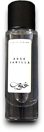 Rose Vanilla Perfume Oud Fragrance spray (روز فانيلا) by Ghuroob Oud | 30ml Bottle | Rose, Vanilla, Sandalwood Notes | Authentic Arabic Attar Perfect for Ramadan or Eid
