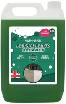 Dunnet Tools 2.5L Spray And Leave Patio Cleaner Concentrate Moss Killer For Paths And Drives Patio Cleaner Pet Friendly For Patios Decking Fence Driveways Roofs & Block Paving